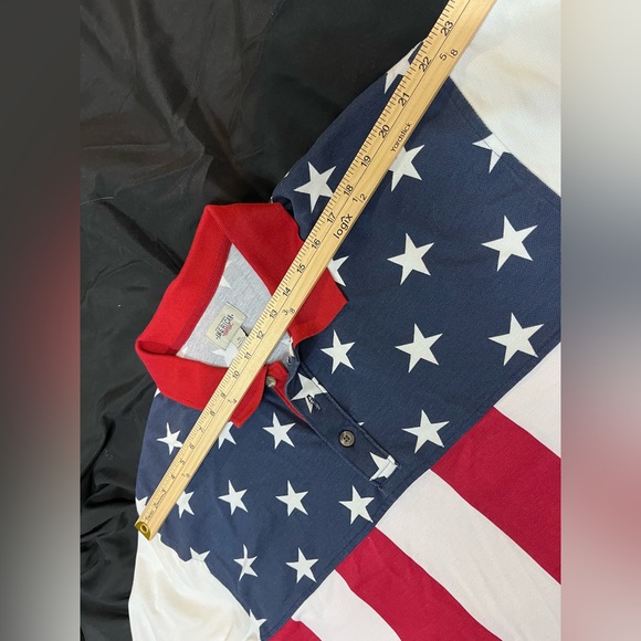 American Legacy Men’s Patriotic American Flag Polo. XL. - Picture 7 of 8